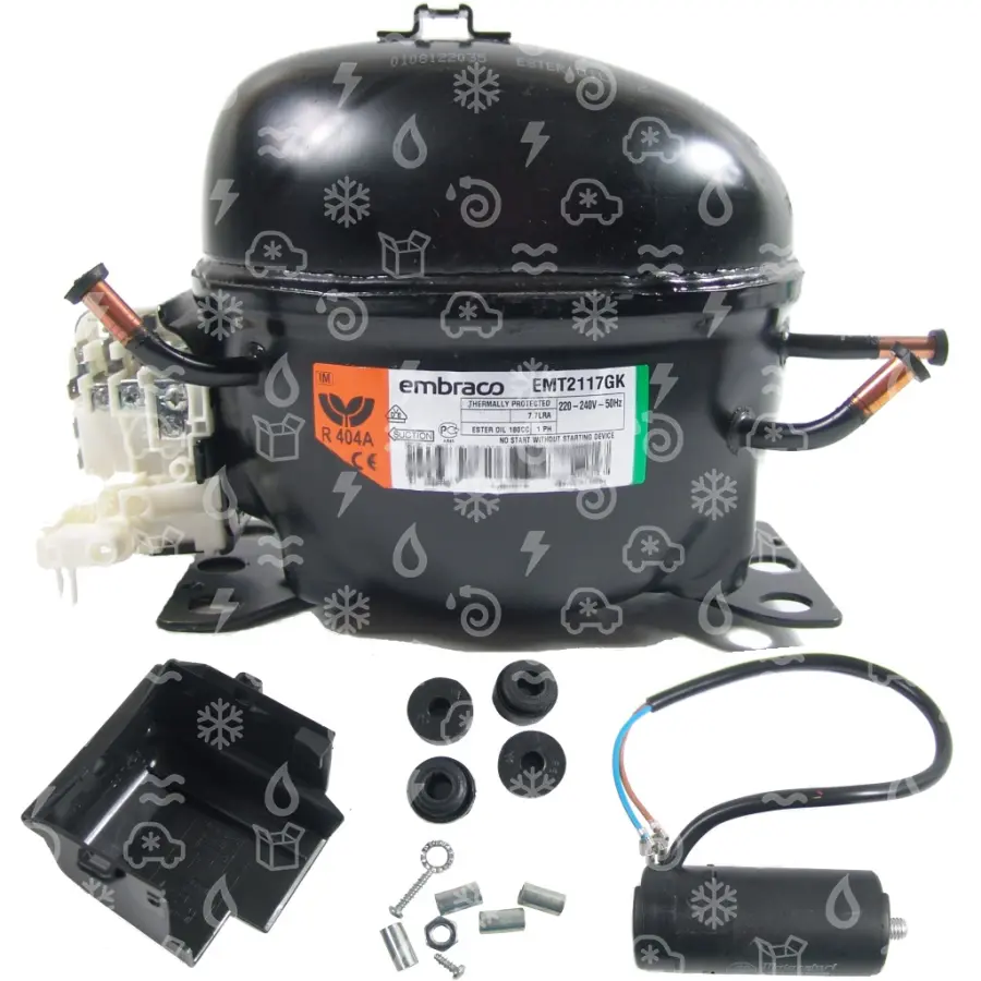 kompresor EMBRACO EMT2117GK, LBP - R404A, R507, 220 - 240 V, 50Hz